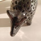 Armadillo. Barro Negro - Dona Rosa. Mexico Oaxaca Keramiek. Vintage '50-'70 thumbnail 2