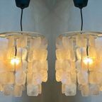 Set Van 2 Capiz Schelpen Schelp Hanglamp Hanglampen Bamboe Frame thumbnail 4