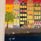 Amsterdamse Gracht Verf Op Doek 70X120 Cm thumbnail 5