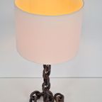 Brutalist Tafellamp Sculptuur Kettinglamp France ’70 Vintage thumbnail 11