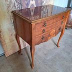 Antieke Sidetable, Wandconsole, Ladekast 73x39cm En 76cm Hoo thumbnail 6