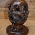 Schemerlamp Mens Figuur Tropisch Hout thumbnail 9
