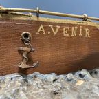 Groot Oud Volkskunst Stoom Schip thumbnail 6
