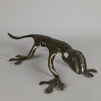 Wandlamp - Salamander - Hagedis - Handmade - Metaal - 90'S thumbnail 4