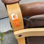Beauty! Lederen Westnofa Ingmar Relling Siësta Fauteuil. Vintage Design Klassieker. Bentwood. thumbnail 6