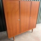 Vintage Deens Design Teak Kledingkast Driedeurs Jaren 60 thumbnail 10