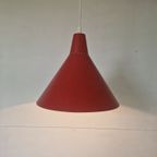 Vintage Jaren 50 Hanglamp Rood Scandinavisch Design thumbnail 5