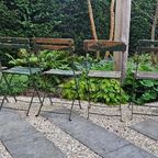 5 Vintage Antieken Franse Bistro Tuinstoelen Tuinstoel thumbnail 2