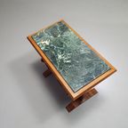 Magazine Holder With Green Marble Top 1960's. thumbnail 7