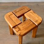 Pine Stool By Olof Ottelin, Finland 1960 thumbnail 3