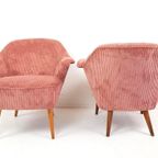 2 Roze Cocktail Stoeltjes | Nieuw Gestoffeerd Rib Artifort thumbnail 3