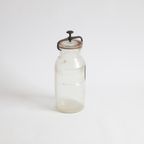 Antique Glass Apotecary Jar With Clamp By Wheaton Usa, 1888 thumbnail 6