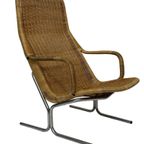 Vintage Rotan Fauteuil - Dirk Van Sliedregt Jaren 60 Design thumbnail 7