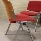 Set Van 4 Vintage Stoelen Giancarlo Piretti Stijl thumbnail 10