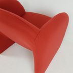 Artifort Ben’s Steenrood / Donker Oranje Fauteuils Ploegstof thumbnail 14
