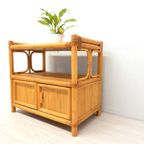 Retro Vintage Bamboe Dressoir Tv Meubel Jaren 70 Tv Kast thumbnail 6