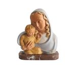 Beeld Maria Met Kind Op Marmer, Jaren '60 thumbnail 2