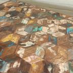 Gerecycled Hout En Metaal Eettafel, Tafel, 141 X 81 Cm thumbnail 13