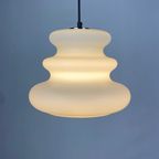 White Milk Glass Pendant Light Ah 1 By Peill and Putzler 1960 thumbnail 8