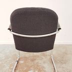 Vintage Bauhaus Armchair By W.H. Gispen For Gispen, 1930S | Re-Upholstered thumbnail 5