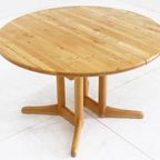 Vintage Deense Ronde Uitschuifbare Eettafel Tafel Vamdrup Stolefabrik thumbnail 2