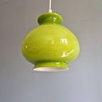 Vintage Groene Opaline Hanglamp, Jaren 60-70 thumbnail 4