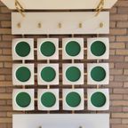 Pop Art Jaren 70 Garderobe Set Groen - Schoenenkast Met Kapstok thumbnail 5