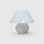 Vintage Murano Mushroomlamp - Wit, Jaren '70 thumbnail 2