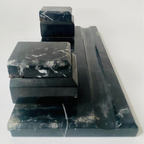 Vintage Antiek Inktstel Marmer Zwart thumbnail 3