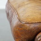 Karakteristieke En Tijdloze Vintage Schapenleren Oorfauteuil Met Mooie Kleuren thumbnail 16