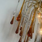 2 Beschikbaar Vintage Xl Formaat Teardrop Murano Kroonluchters thumbnail 10