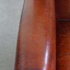 Grote En Luxe Schapenleren Oorfauteuil Met Een Prachtige Warme Kleurstelling thumbnail 7
