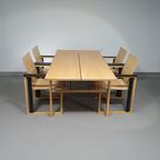 Extremely Rare Finnish Dining Set By Simo Heikkilä / Pentik. 1980s thumbnail 4
