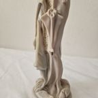 Vintage M.p Capodimonte Sculpture Woman Figure With Umbrella thumbnail 5