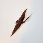 Vintage Teakhouten Wandvogel thumbnail 2