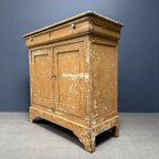 Sleetse Brocante Beige Commode Kast thumbnail 17