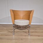 Lammhults Felix Fauteuil - Design - Oranje - Leder - Grijs thumbnail 8