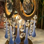 2 Beschikbaar Vintage Teardrop Tafellampjes Kristal thumbnail 4