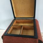 Vintage Art Deco Style Naaidoos/Opbergmeubel Bijzettafel thumbnail 2