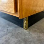 Vintage Mini Houten Ladekast Met Formica Blad thumbnail 7