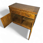 Vintage Drexel Accolade Campaign Server Dry Bar On Casters / Flip Top 1980s thumbnail 14
