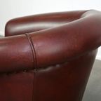 Nette Hoogwaardige Rundleren Clubfauteuil In Klassiek Engelse Stijl thumbnail 13