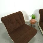 Space Age Fauteuil Bruin Met Kunststof thumbnail 7