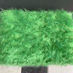 Green Fluffy Foot Stool 1960S thumbnail 8