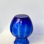 Italian Design - Empoli - Mid-Century Handgeblazen Vaas Kobalt Blauw thumbnail 8