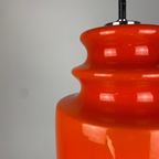 Vintage Oranje Glazen Hanglamp Van Peill en Putzler 1960 thumbnail 5