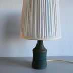 Vintage Keramiek Tafellamp Lamp Turquoise Zwart thumbnail 2