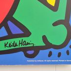 Xl Vintage Keith Haring ’86 Art Poster Ikea 2004 Rare thumbnail 8