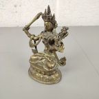 Bronzen Boeddha Beeldje Manushri thumbnail 2