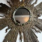 Zonnespiegel In Lood En Glas Irena Jaworski Vintage thumbnail 2